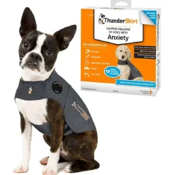 ThunderShirt Anxiety Solution for Extra Small Dogs 8-14 lbs (Gray)