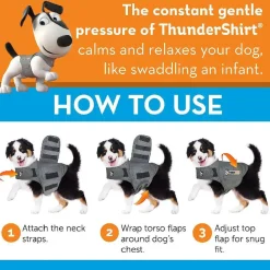 ThunderShirt Anxiety Solution for Extra Small Dogs 8-14 lbs (Gray)