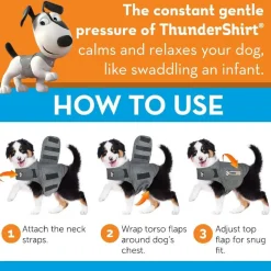 ThunderShirt Anxiety Solution for Medium Dogs 26-40 lbs (Gray)