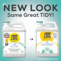 Tidy Cats Low Dust Clumping Cat Litter Lightweight Free & Clean Unscented Multi Cat Litter