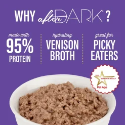 Tiki Cat After Dark Venison Pate Grain-Free Wet Food for Cats (3 oz x 12 cans)
