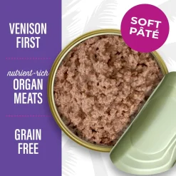 Tiki Cat After Dark Venison Pate Grain-Free Wet Food for Cats (3 oz x 12 cans)
