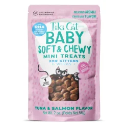 Tiki Cat Baby Tuna & Salmon Soft & Chewy Mini Treats for Kittens (2 oz)