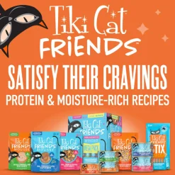 Tiki Cat Friends Stix Chicken & Pumpkin Recipe in Creamy Gravy Lickable Cat Treats (0.4 oz x 4 servings)