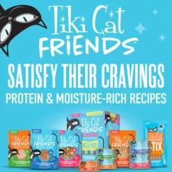 Tiki Cat Friends Stix Tuna & Pumpkin Recipe in Creamy Gravy Lickable Cat Treats (0.4 oz x 4 servings)