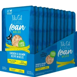 Tiki Cat Luau Lean Gelee Chicken and Salmon Grain-Free Wet Food For Cats (2.8 oz x 12 Pouches)