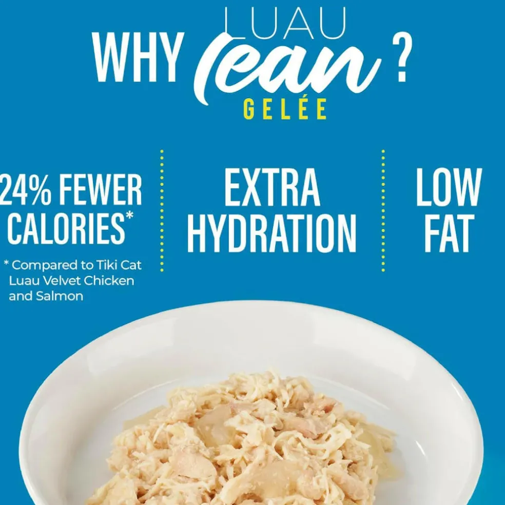Tiki Cat Luau Lean Gelee Chicken and Salmon Grain-Free Wet Food For Cats (2.8 oz x 12 Pouches)