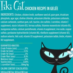 Tiki Cat Luau Lean Gelee Chicken Grain-Free Wet Food For Cats (2.8 oz x 12 Pouches)
