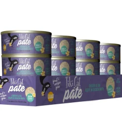 Tiki Cat Luau Pâté Chicken and Egg Recipe in Chicken Broth Wet Canned Food For Cats (2.8 oz x 12 cans)