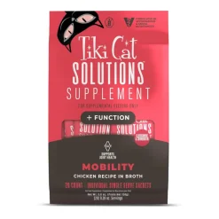 Tiki Cat Solutions Supplement Mobility Chicken Recipe in Broth for Cats (0.28 oz x 20 sachets)