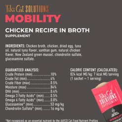 Tiki Cat Solutions Supplement Mobility Chicken Recipe in Broth for Cats (0.28 oz x 20 sachets)