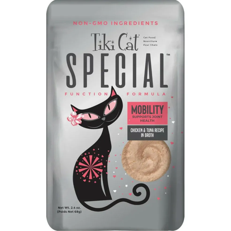 Tiki Cat Special Mousse Mobility Grain-Free Wet Food For Cats (2.4 oz x 12 pouches)