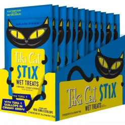 Tiki Cat Stix Tuna & Scallops in Creamy Gravy Grain-Free Wet Treat For Cat (0.5 oz x 6 tubes)