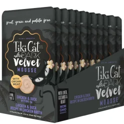Tiki Cat Velvet Mousse Duck (2.8 oz x 12 pouches)