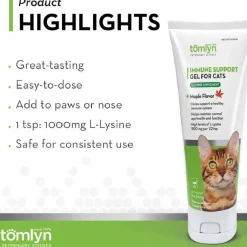 Tomlyn Immune Support L-Lysine Maple Flavor Gel for Cats (5 oz)