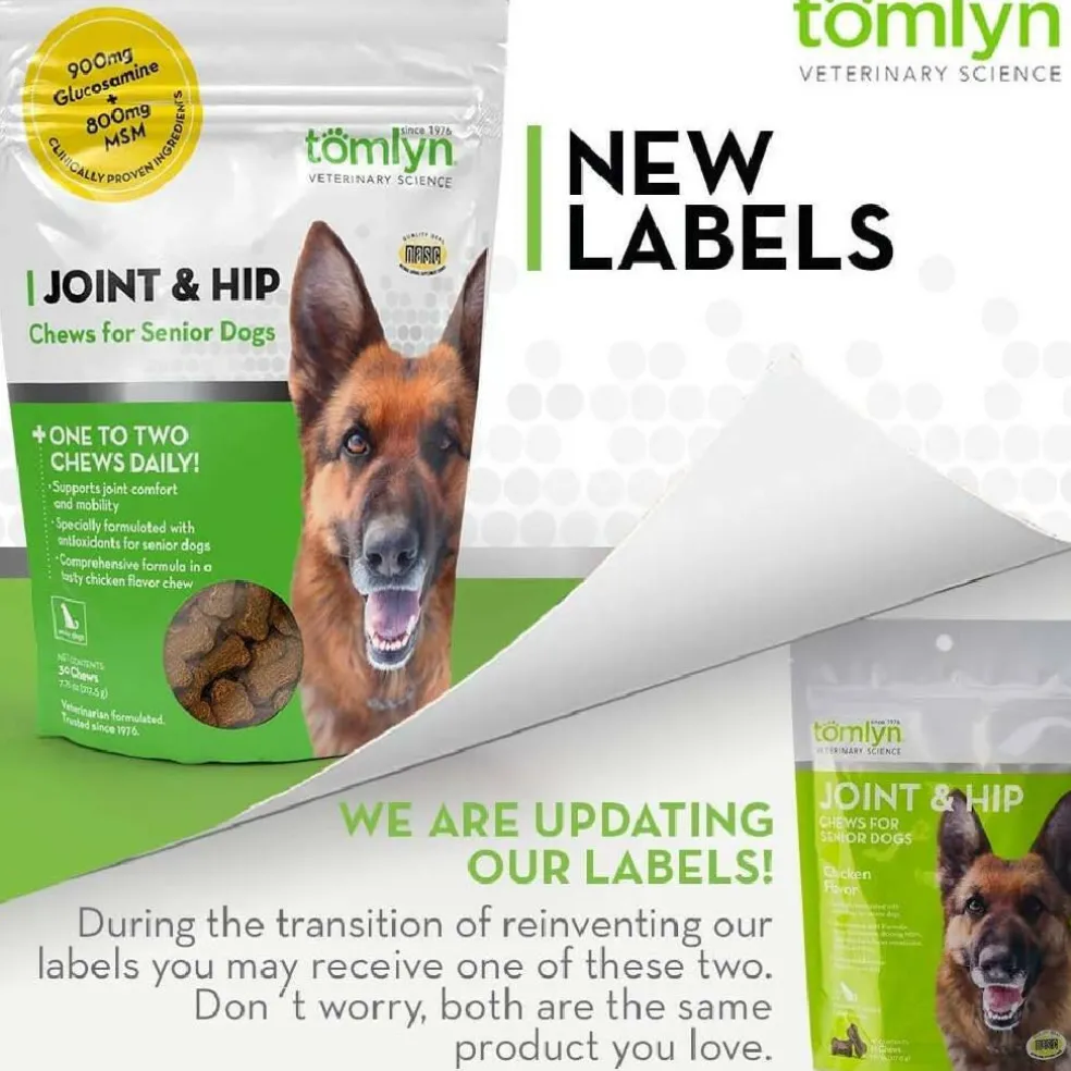 Tomlyn Joint & Hip Chews for Senior Dogs (30 soft chews)