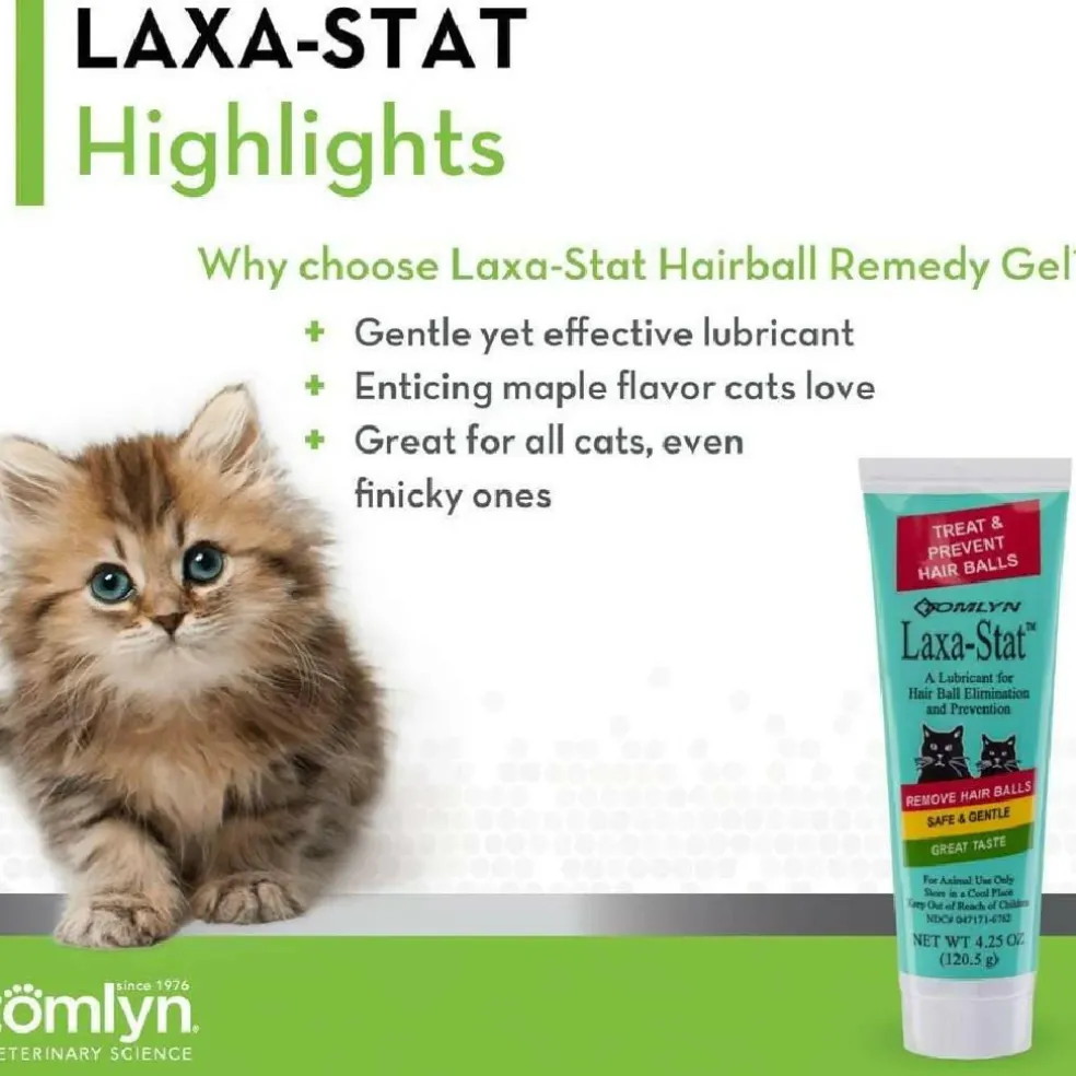 Tomlyn Laxa-Stat Gel Hairball Remedy for Cats (4.25 oz)