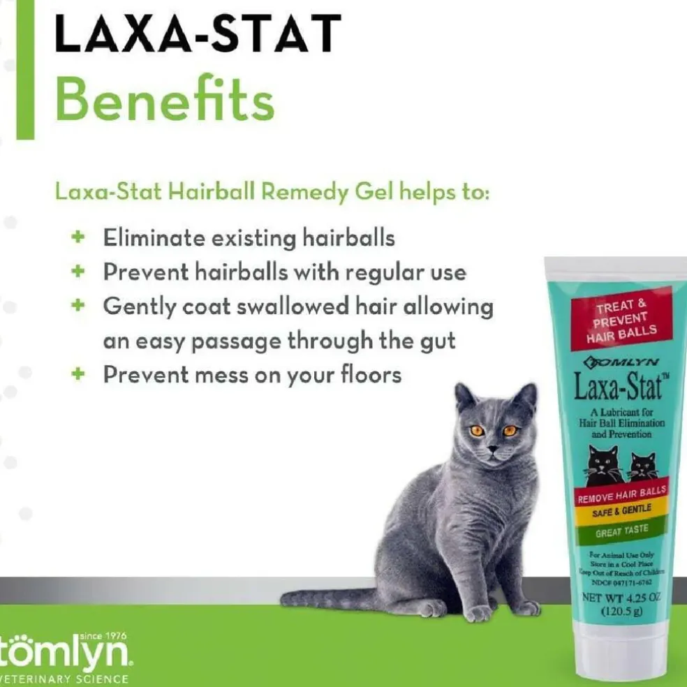 Tomlyn Laxa-Stat Gel Hairball Remedy for Cats (4.25 oz)