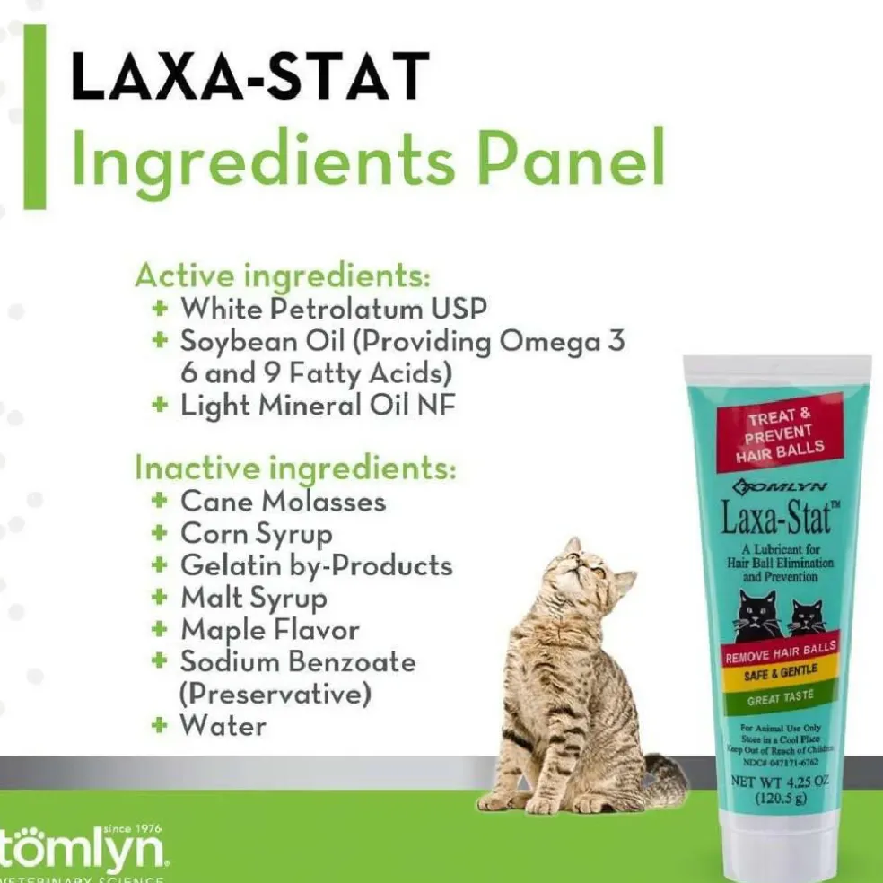 Tomlyn Laxa-Stat Gel Hairball Remedy for Cats (4.25 oz)