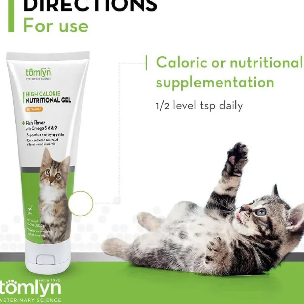 Tomlyn Nutri-Cal Gel Tuna Flavored High Calorie Nutritional Supplement for Kittens (4.25 oz)