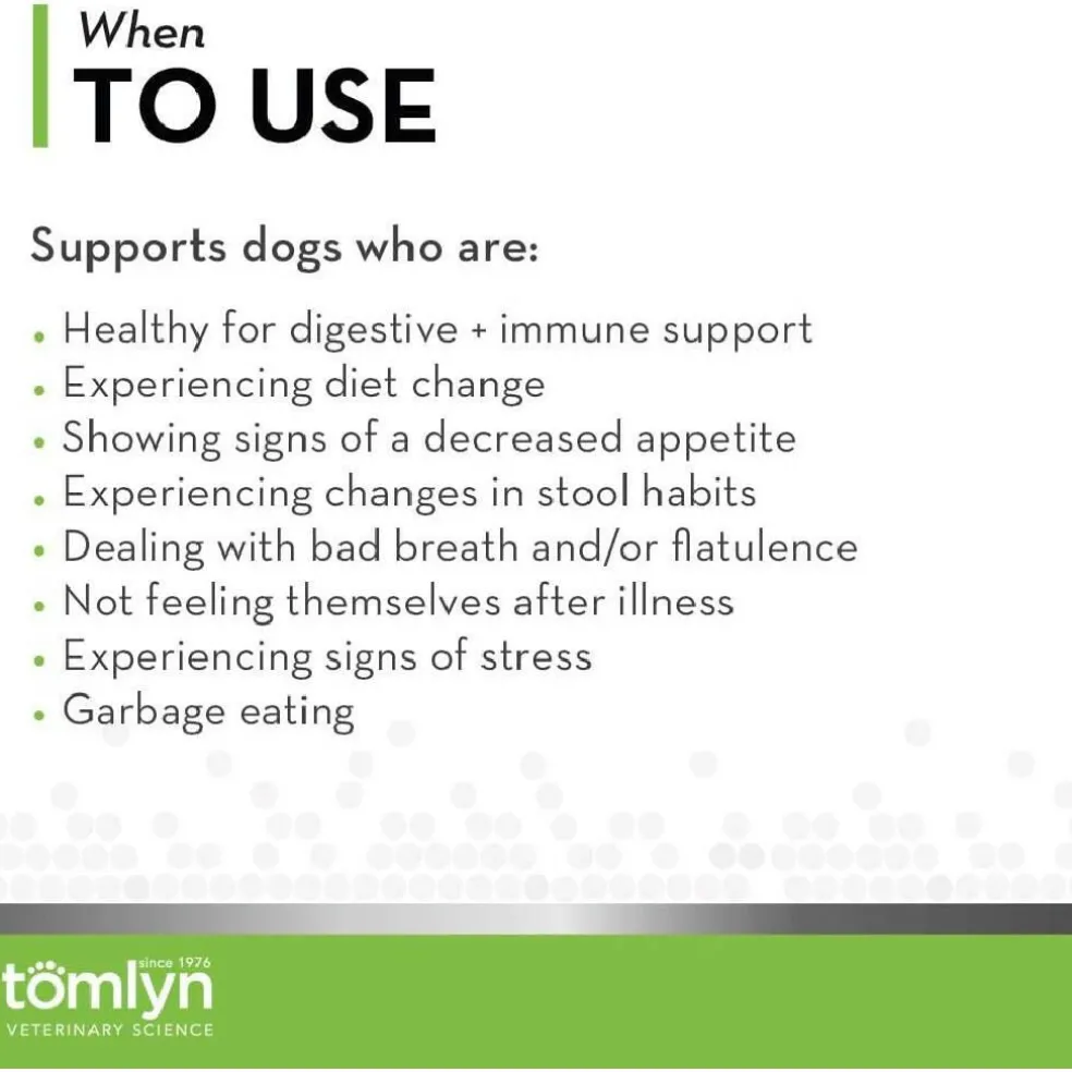 Tomlyn Pre & Probiotic Water Soluble Powder for Dogs (30 sachets)