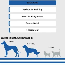 Totally Hook'd Freeze-Dried Herring Dog & Cat Treats (2 oz)