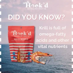 Totally Hook'd Freeze-Dried Whole Krill Dog & Cat Treats (1 oz)