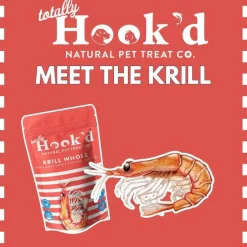 Totally Hook'd Freeze-Dried Whole Krill Dog & Cat Treats (1 oz)