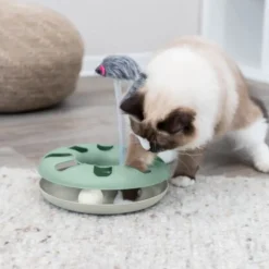 Trixie Cat Crazy Cricle with Plush Mouse Interactive Cat Toy