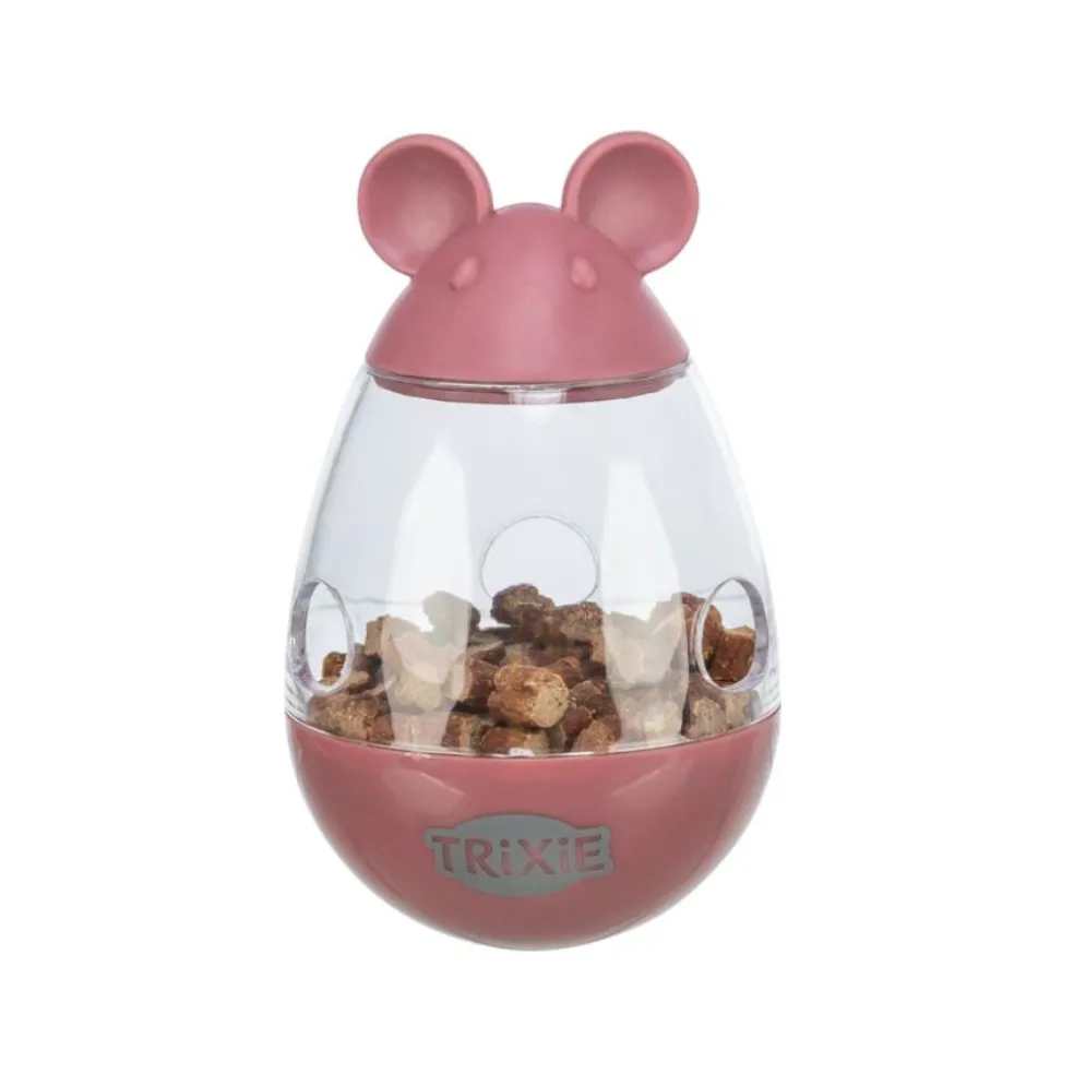 Trixie Cat Roly Poly Snack Mouse Interactive Cat Toy, Assorted Colors