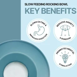 Trixie Dog Slow Feeding Rocking Bowl
