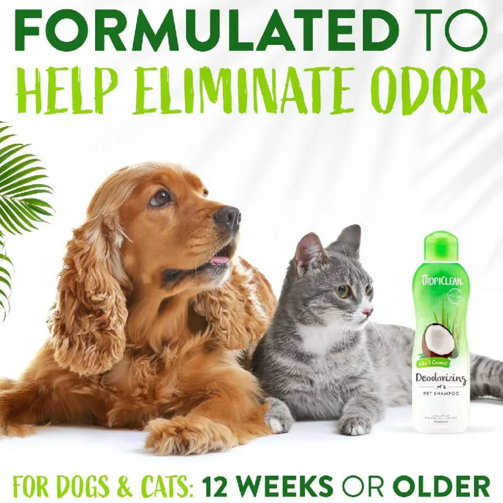 Tropiclean Aloe Moist Deodorizing Shampoo for Pets (20 oz)