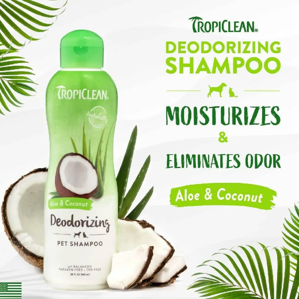 Tropiclean Aloe Moist Deodorizing Shampoo for Pets (20 oz)