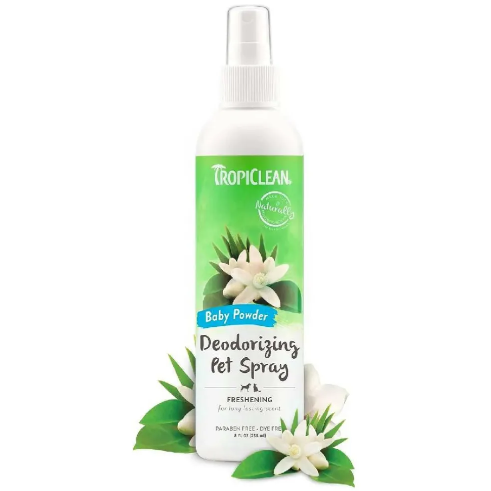 Tropiclean Baby Powder Deodorizing Pet Spray (8 oz)