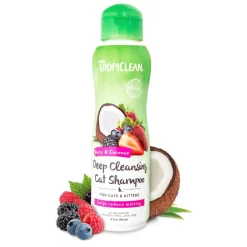 TropiClean Berry & Coconut Deep Cleansing Shampoo for Cats & Kittens (12oz)
