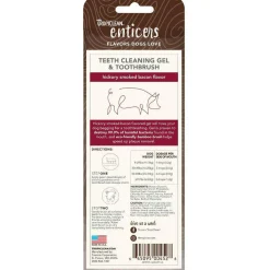 TropiClean Enticers Cleaning Gel & Toothbrush Hickory Bacon Flavor