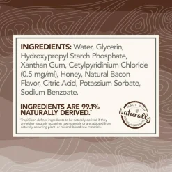 TropiClean Enticers Cleaning Gel & Toothbrush Hickory Bacon Flavor