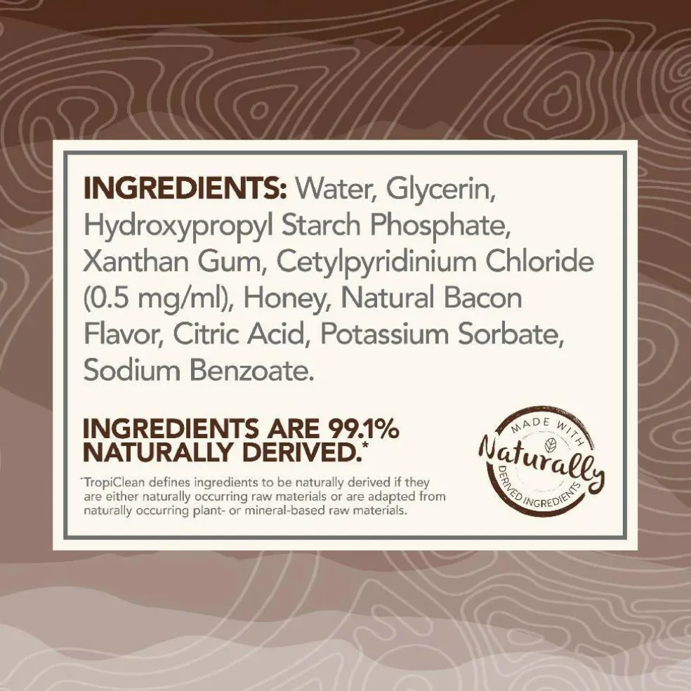 TropiClean Enticers Cleaning Gel & Toothbrush Hickory Bacon Flavor