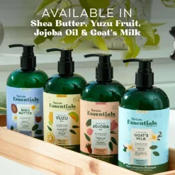TropiClean Essentials Shea Butter Soothing Shampoo for Dogs Puppies & Cats (16 oz)