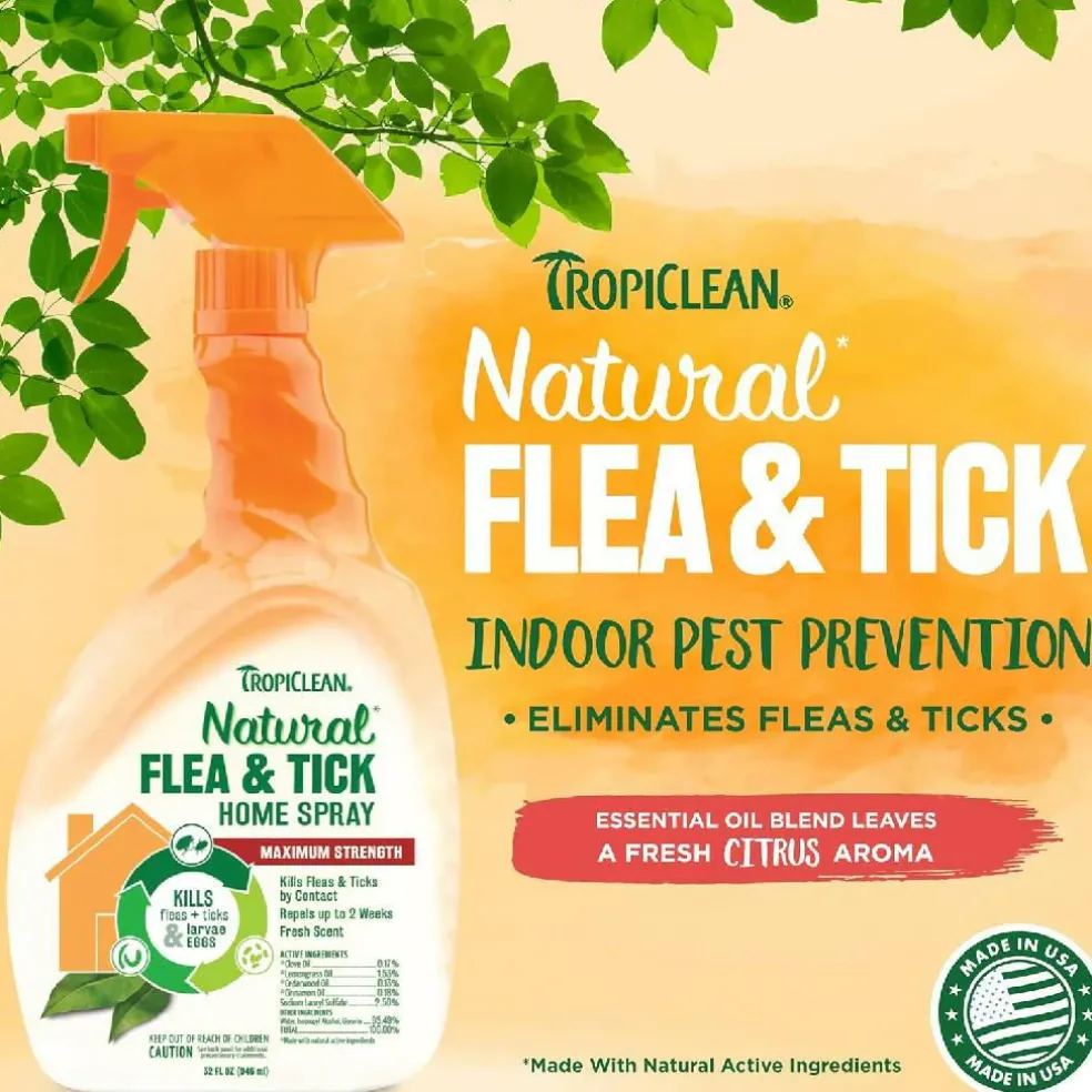Tropiclean Flea & Tick Home Spray (32 oz)