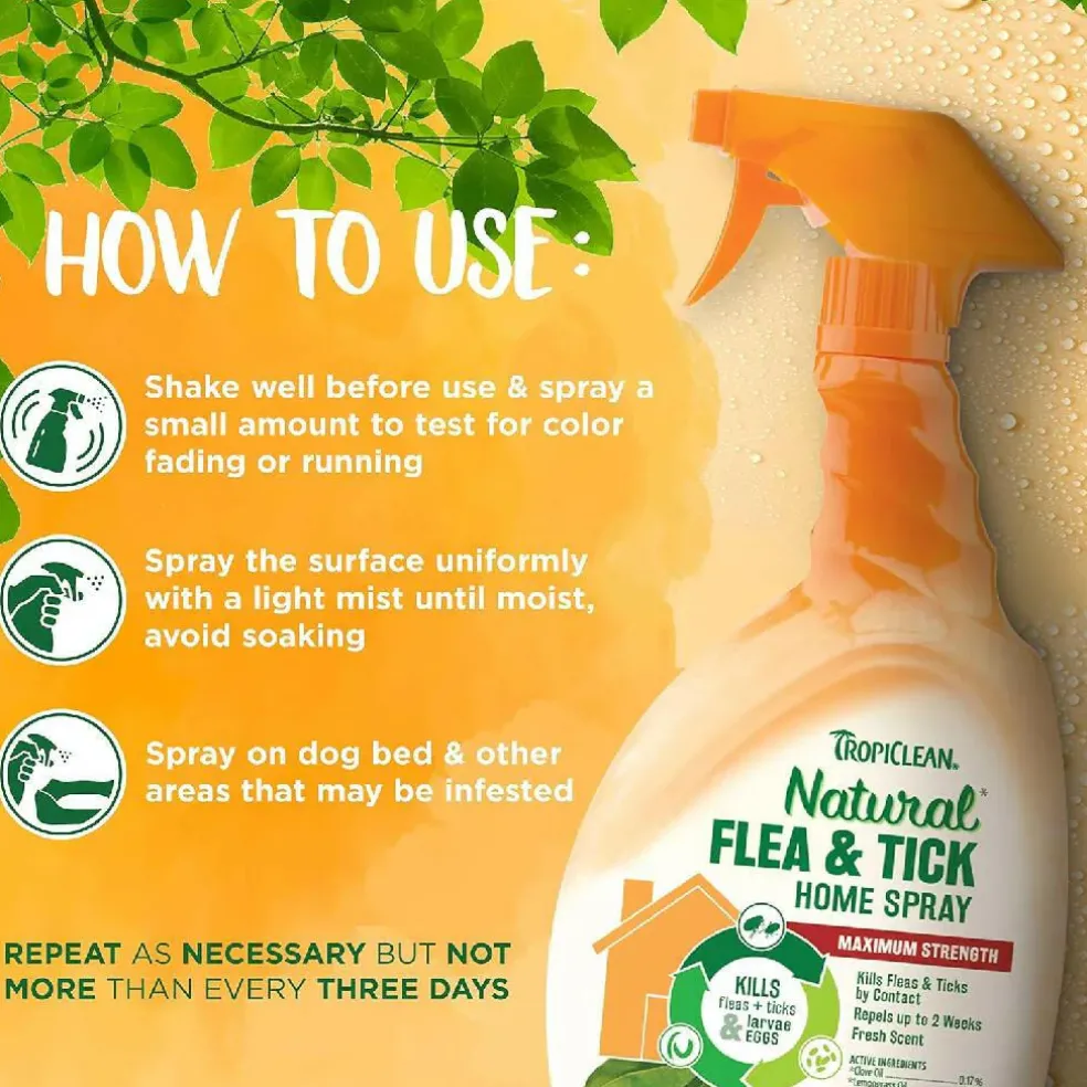 Tropiclean Flea & Tick Home Spray (32 oz)