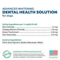 TropiClean Fresh Breath Advanced Whitening Dental Health Solution for Dogs
