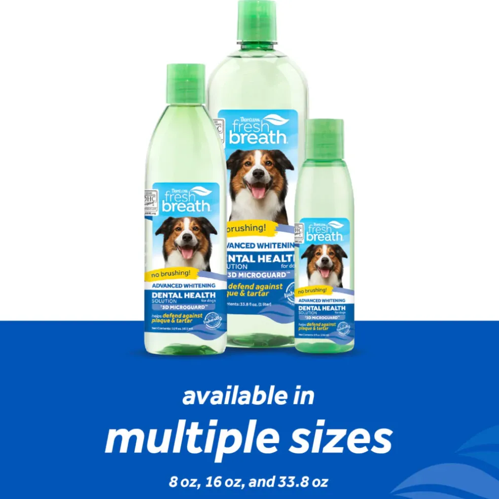 TropiClean Fresh Breath Advanced Whitening Dental Health Solution for Dogs