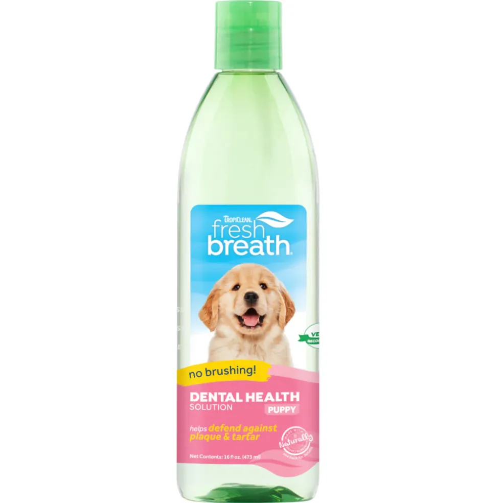 TropiClean Fresh Breath Dental Health Solution for Puppies (16 oz)