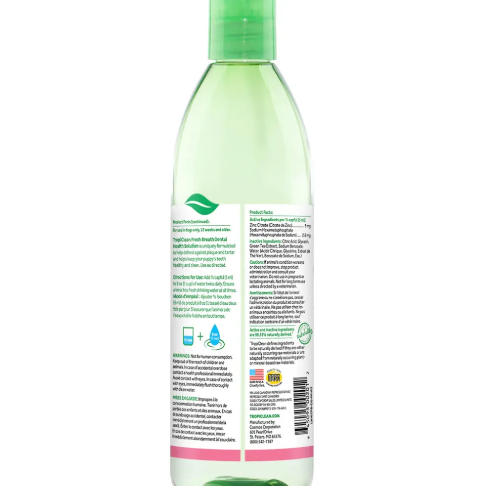 TropiClean Fresh Breath Dental Health Solution for Puppies (16 oz)