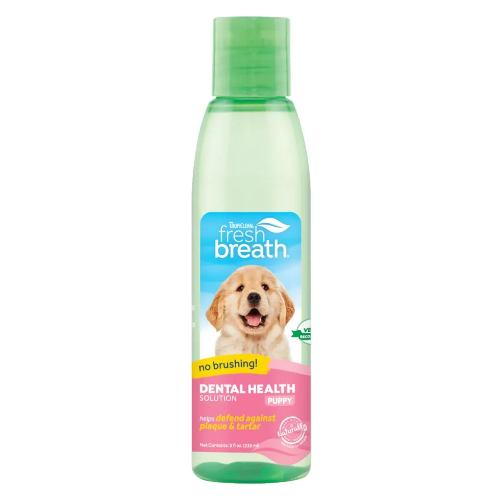 TropiClean Fresh Breath Dental Health Solutions Water Additive for Puppies (8 oz)