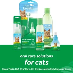 TropiClean Fresh Breath Dental Health Solution Water Additive for Cats
