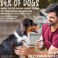 TropiClean Fresh Breath Enticers Smoked Beef Brisket Oral Care Kit for Dogs, 2oz
