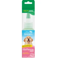 TropiClean Fresh Breath No Brushing Clean Teeth Dental & Oral Care Gel for Puppies (2 oz)