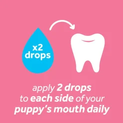 TropiClean Fresh Breath No Brushing Clean Teeth Dental & Oral Care Gel for Puppies (2 oz)